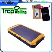 Tropweiling Solar 18650 power bank box 8000mah solar battery charger solar powerbank pover bank for all phones