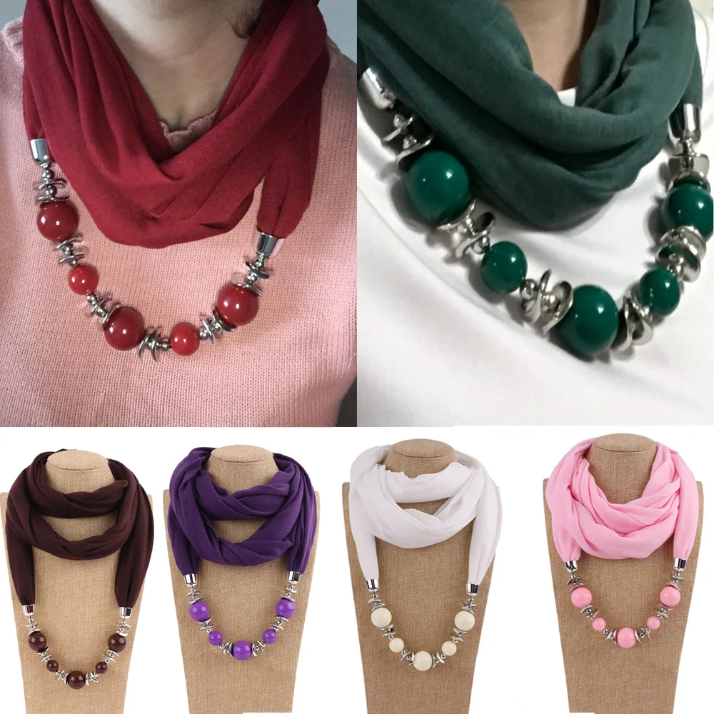 Women Scarf Necklace Pendants Long Necklace Beads Pendant wrap soft bohemian jewelry Scarf Neckerchief Bijoux Ethnique Femme
Women Scarf Necklace Pendants Long Necklace Beads Pendant wrap soft bohemian jewelry Scarf Neckerchief Bijoux Ethnique Femme