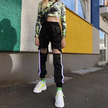 2019 Fashion Hollow Out Big Pockets Elegant Satin Silk Harem Pants Women Side Striped Patchwork Loose Casual Capris Sweat Pants
2019 Fashion Hollow Out Big Pockets Elegant Satin Silk Harem Pants Women Side Striped Patchwork Loose Casual Capris Sweat Pants