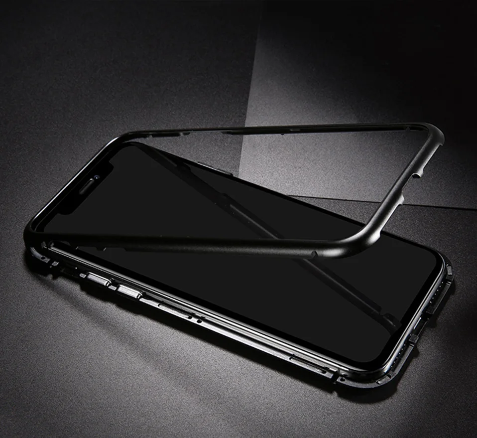magnetic adsorption metal phone case for iphone 6 6S plus 7 8 plus x xs max xr(5)