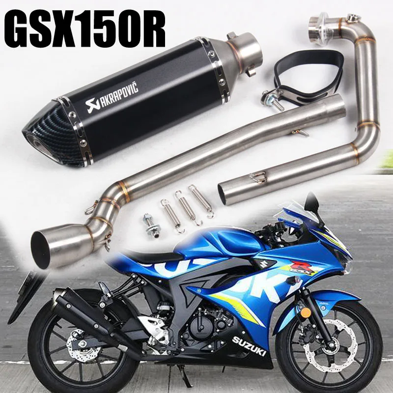 Slip On For Suzuki Gsx150r Motorcycle Exhaust Pipe Escape Modified Front Middle Link Pipe DB killer Akrapoviv exhaust
Slip On For Suzuki Gsx150r Motorcycle Exhaust Pipe Escape Modified Front Middle Link Pipe DB killer Akrapoviv exhaust