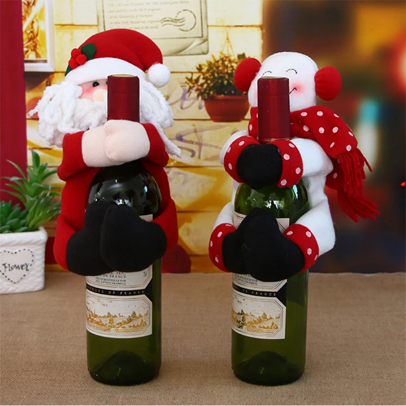 Christmas Wine Bottle Cover Set Christmas Decor Santa Claus Snowman Bottle Cover Bag New Year Xmas Party Decor Accessories
Christmas Wine Bottle Cover Set Christmas Decor Santa Claus Snowman Bottle Cover Bag New Year Xmas Party Decor Accessories