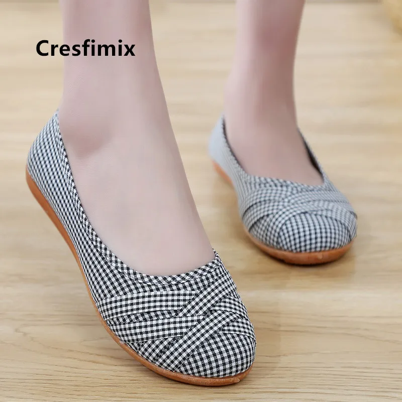 Cresfimix zapatos de mujer women cute light weight red striped slip on flat shoes lady fashion shoes retro dance shoes a5228
Cresfimix zapatos de mujer women cute light weight red striped slip on flat shoes lady fashion shoes retro dance shoes a5228