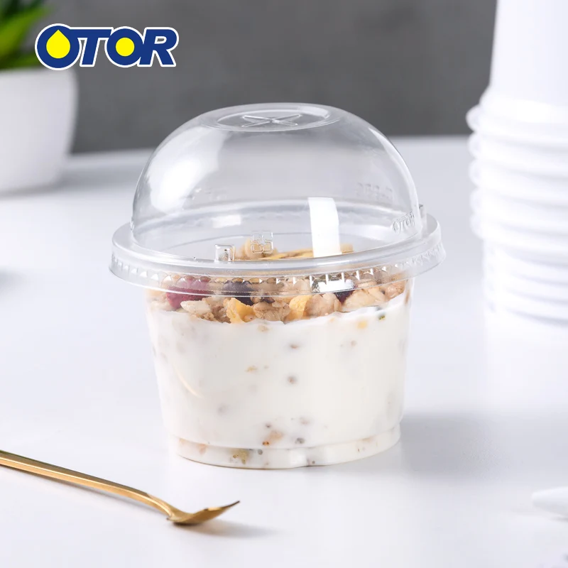 OTOR 10 шт. 8 унций одноразовый контейнер для еды пудинга желеобразный десерт