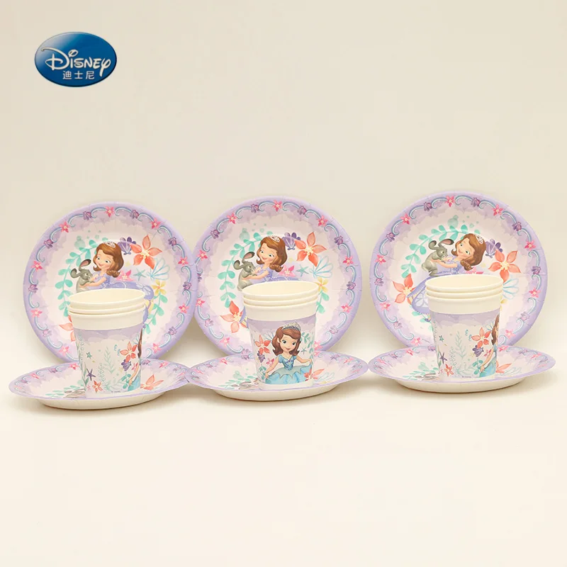 Sophia High-quality Disposable Tableware Set 12pcs/lot 6pcs Cup+6pcs Plate Children Birthday Party Supplies Decoration
Sophia High-quality Disposable Tableware Set 12pcs/lot 6pcs Cup+6pcs Plate Children Birthday Party Supplies Decoration