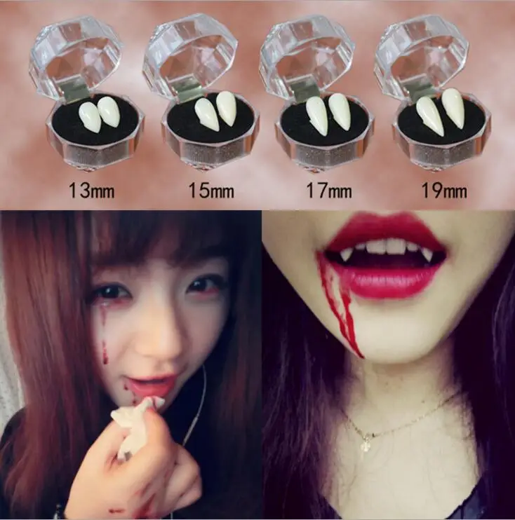 1 pair Halloween Party Dentures Props Vampire Zombie Devil Fangs Teeth Horrific Dress Vampire TOYS
1 pair Halloween Party Dentures Props Vampire Zombie Devil Fangs Teeth Horrific Dress Vampire TOYS