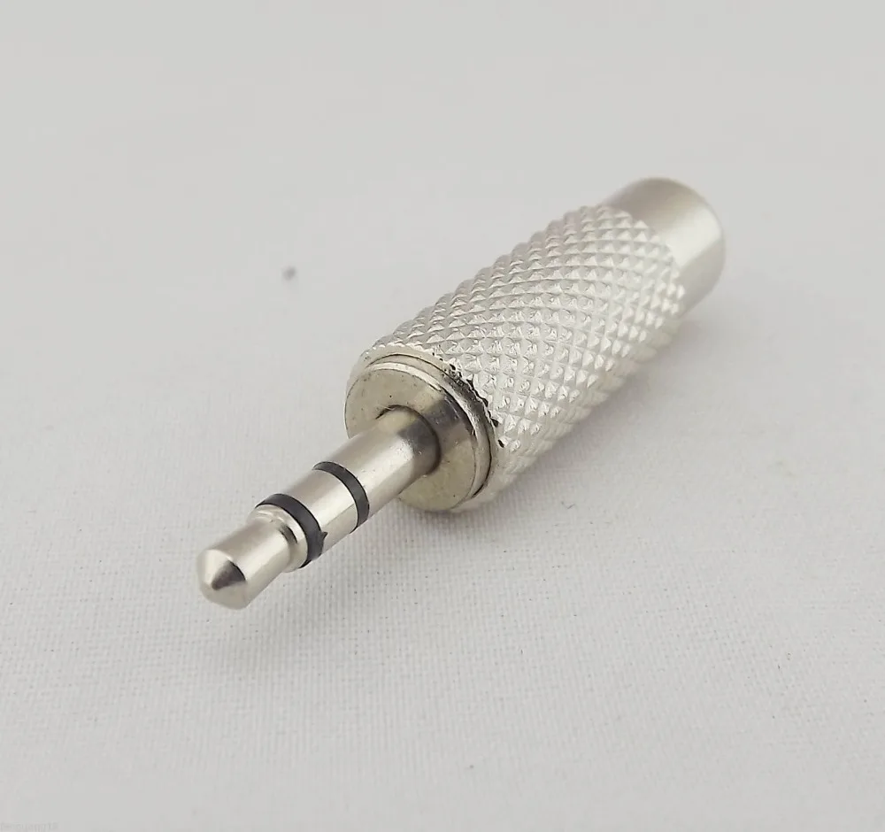 5pcs Nickel Plated 3.5mm 1/8" Male Plug Stereo To RCA Female Audio Adapter Connector
5pcs Nickel Plated 3.5mm 1/8" Male Plug Stereo To RCA Female Audio Adapter Connector