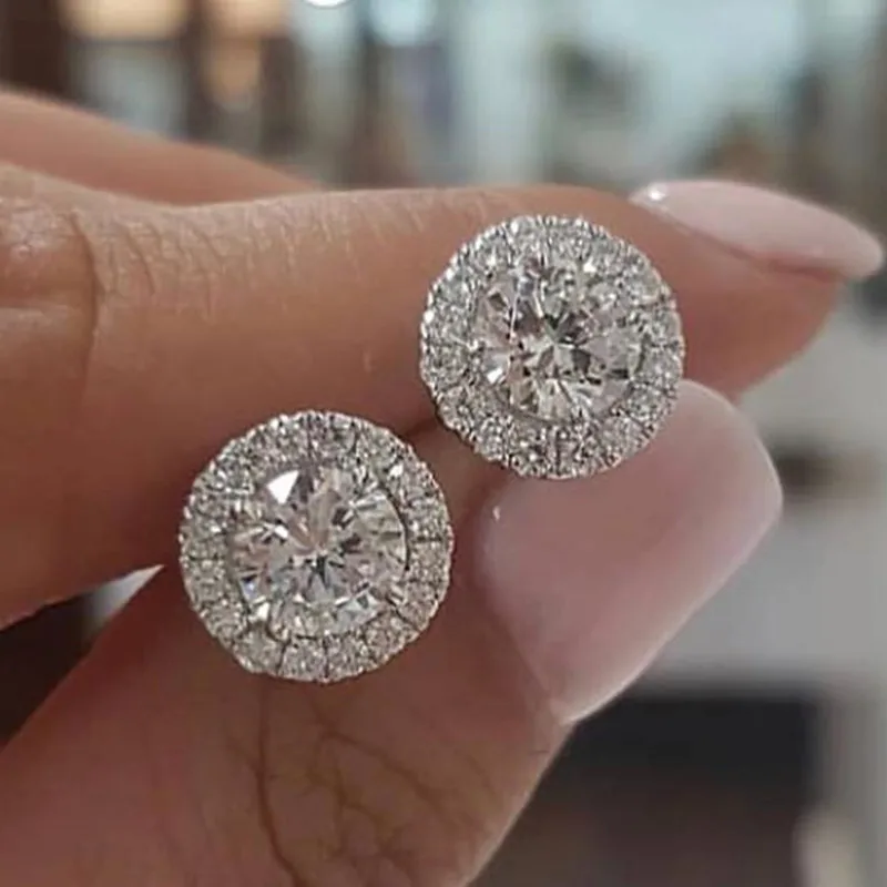 Luxury Tennis Stud Earrring AAAAA cz Real 925 sterling silver Engagement Wedding Stud Earrings for women Bridal Party Jewelry
Luxury Tennis Stud Earrring AAAAA cz Real 925 sterling silver Engagement Wedding Stud Earrings for women Bridal Party Jewelry