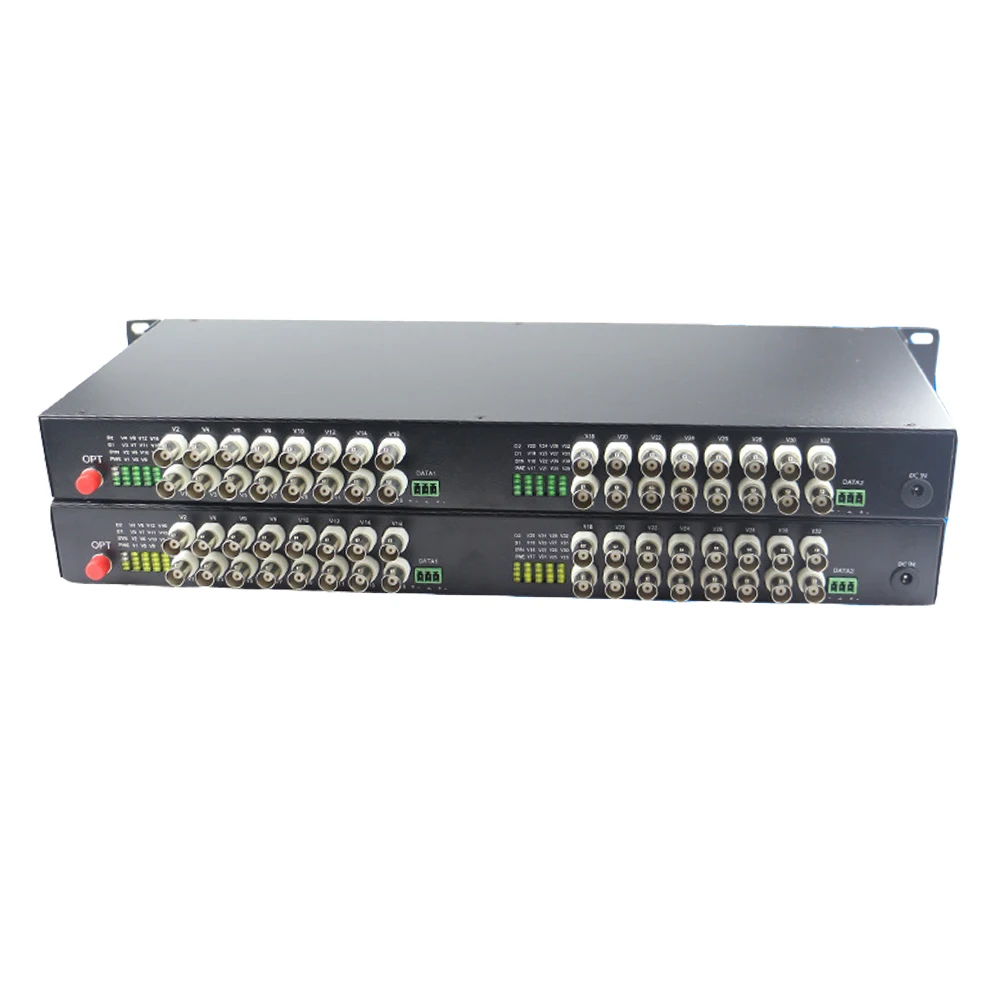 32 CH Video Fiber Optical Media Converters -32 BNC Transmitter Receiver Single mode 20Km For CCTV Surveillance system
32 CH Video Fiber Optical Media Converters -32 BNC Transmitter Receiver Single mode 20Km For CCTV Surveillance system