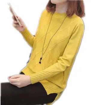 High Quality Women O-Neck Short Sweater 2018 Autumn Winter Long Sleeve Knitted Pullovers Female Thin Casual Warm Sweater CQ2155
High Quality Women O-Neck Short Sweater 2018 Autumn Winter Long Sleeve Knitted Pullovers Female Thin Casual Warm Sweater CQ2155