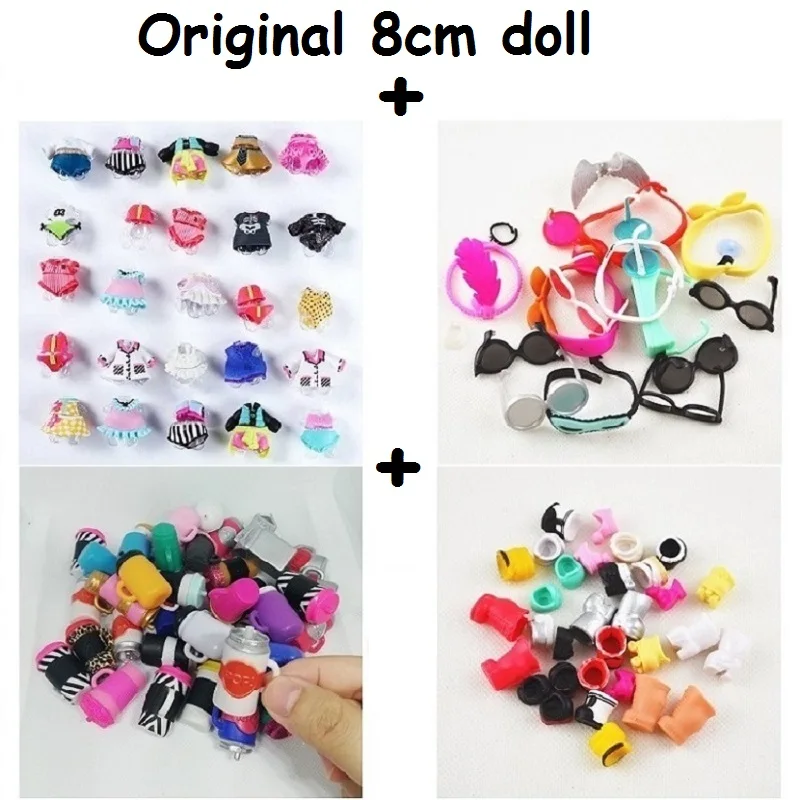 5sets 10sets Original lool Doll with Accessories Clothes Shoes Bottle Glasses 8cm Big Sister Baby Doll Different Styles
5sets 10sets Original lool Doll with Accessories Clothes Shoes Bottle Glasses 8cm Big Sister Baby Doll Different Styles