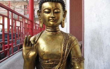 40"Tibet Buddhism temple classic Bronze Gild Sakyamuni Buddha Statue Hold Bowl
40"Tibet Buddhism temple classic Bronze Gild Sakyamuni Buddha Statue Hold Bowl