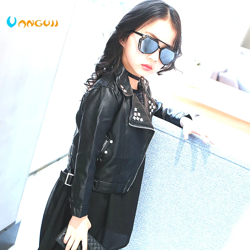 girls spring jacket 2-7 years old girls jackets fashion PU jacket lapel coat Metal rivets motorcycle leather belt kids jackets
girls spring jacket 2-7 years old girls jackets fashion PU jacket lapel coat Metal rivets motorcycle leather belt kids jackets