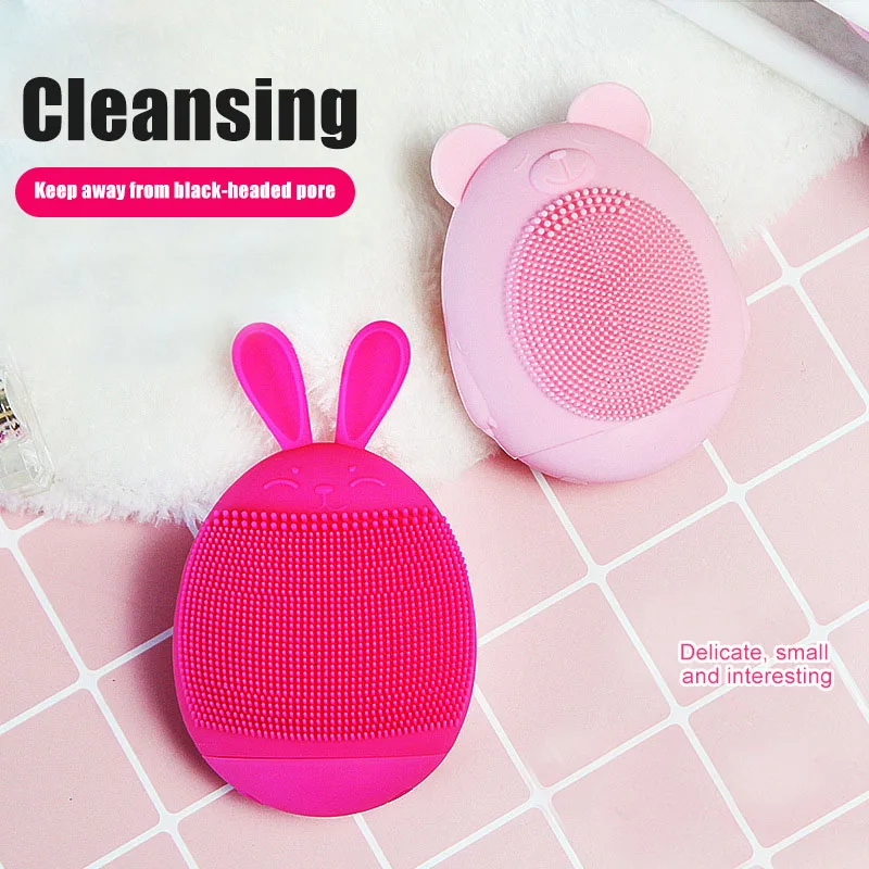 Silicone Electric Facial Cleansing Machine Brush Face Washing Lovely Shapes Vibration Massage FM88
Silicone Electric Facial Cleansing Machine Brush Face Washing Lovely Shapes Vibration Massage FM88