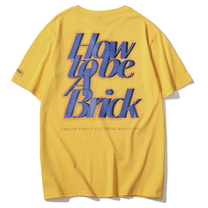 HISTREX How to Be a Brick Fashion O Neck Men T Shirt Plus Size Harajuku 100% Cotton Casual Top Streetwear Tops Tees X2303#
HISTREX How to Be a Brick Fashion O Neck Men T Shirt Plus Size Harajuku 100% Cotton Casual Top Streetwear Tops Tees X2303#