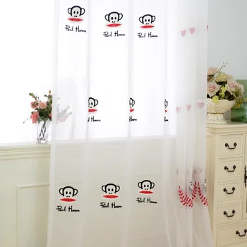 High Quality children's cartoon monkey embroidered curtain grommet Top tab top Pull pleated Tape Rod pocket for your selection
High Quality children's cartoon monkey embroidered curtain grommet Top tab top Pull pleated Tape Rod pocket for your selection