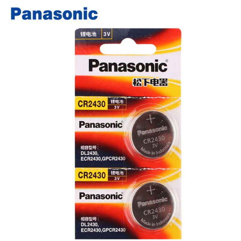 2pcs/lot New Genuine Panasonic CR2430 3V CR 2430 Button Battery Car Remote Control Key Camry Coin Cell Batteries
2pcs/lot New Genuine Panasonic CR2430 3V CR 2430 Button Battery Car Remote Control Key Camry Coin Cell Batteries