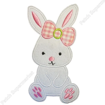 6" BIG Easter Bunny Pink Bow Girl applique Rabbit Kids Movie TV Uniform children's day Embroidered IRON ON Patch Badge applique
6" BIG Easter Bunny Pink Bow Girl applique Rabbit Kids Movie TV Uniform children's day Embroidered IRON ON Patch Badge applique