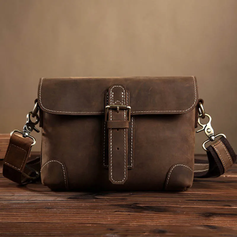 Genuine Leather Men's Messenger Bags Casual Crossbody Bags Small Satchel Crazy Horse Leather Travel Shoulder Bags For Men LS0178
Genuine Leather Men's Messenger Bags Casual Crossbody Bags Small Satchel Crazy Horse Leather Travel Shoulder Bags For Men LS0178
