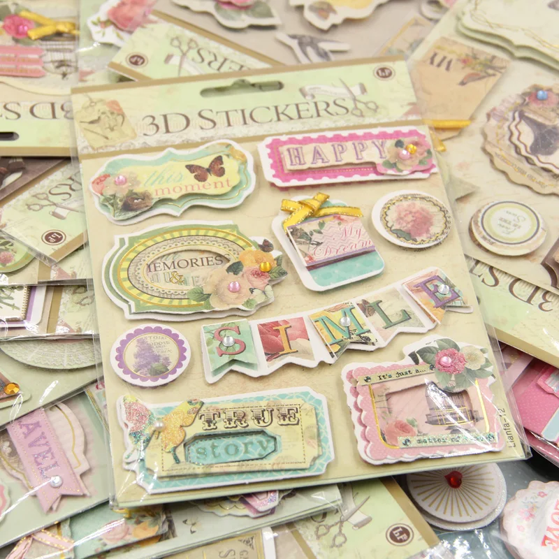 2016 New Vintage European Deocrative 3D Adhesive Stickers to DIY Gift/Photo Album /Scrapbooking Craft Supplies
2016 New Vintage European Deocrative 3D Adhesive Stickers to DIY Gift/Photo Album /Scrapbooking Craft Supplies