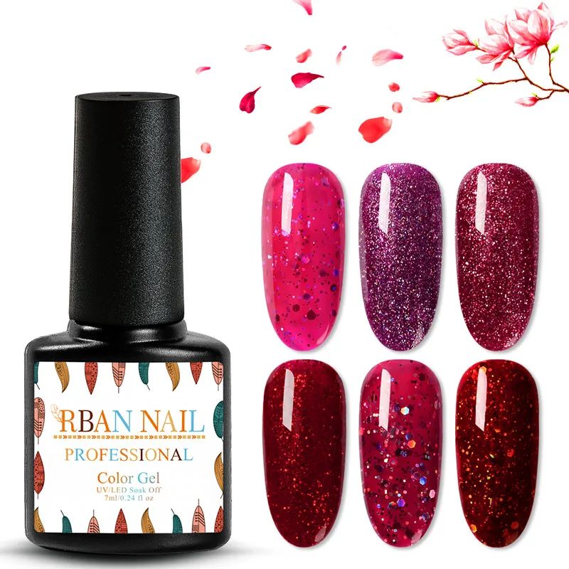 RBAN NAIL Red Color Set Glitter Gel Polish Nail Art Set For Manicure Hybrid Nails Color Nail Gel Vernis Semi Permanent UV Gel
RBAN NAIL Red Color Set Glitter Gel Polish Nail Art Set For Manicure Hybrid Nails Color Nail Gel Vernis Semi Permanent UV Gel