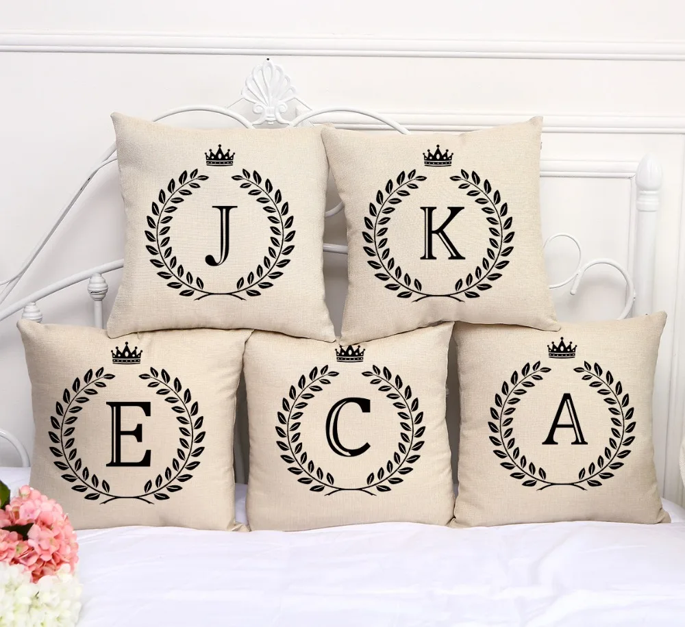 Decorative Pillow Case Fashion Letter A Print Pillowcase 17.5 Inches Cotton Linen Chair Seat Throw Pillow Cover C1049
Decorative Pillow Case Fashion Letter A Print Pillowcase 17.5 Inches Cotton Linen Chair Seat Throw Pillow Cover C1049