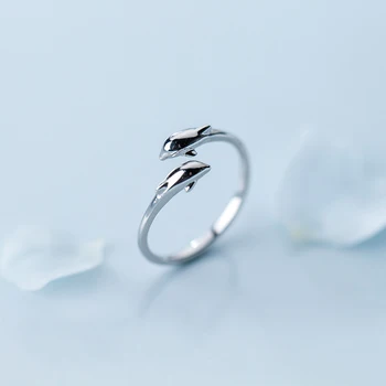 MloveAcc Original Real 925 Sterling Silver Double Dolphins Cute Rings for Women Party Silver Jewelry Gift
MloveAcc Original Real 925 Sterling Silver Double Dolphins Cute Rings for Women Party Silver Jewelry Gift