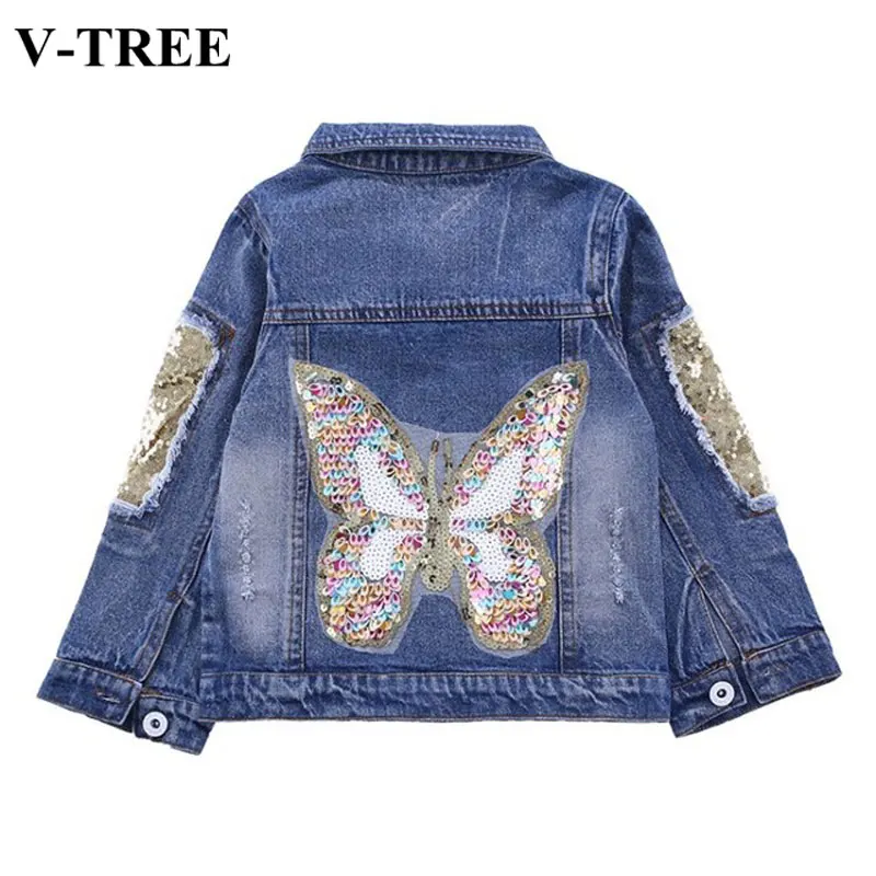 Girls Denim Jacket 2019 Autumn Jacket For Girls Winter Sequin Kids Coats Teenager Outerwear 3-10years Children Windbreaker
Girls Denim Jacket 2019 Autumn Jacket For Girls Winter Sequin Kids Coats Teenager Outerwear 3-10years Children Windbreaker