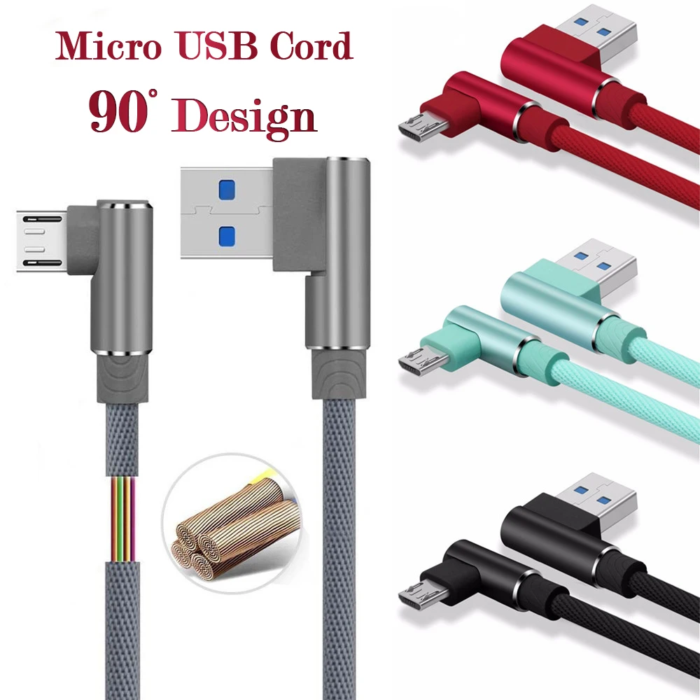 Right Angle Micro USB Cable Data&Sync Faster Charger Cable Compatible Android Smart Phone Charging Cables For Samsung For Huawei
Right Angle Micro USB Cable Data&Sync Faster Charger Cable Compatible Android Smart Phone Charging Cables For Samsung For Huawei