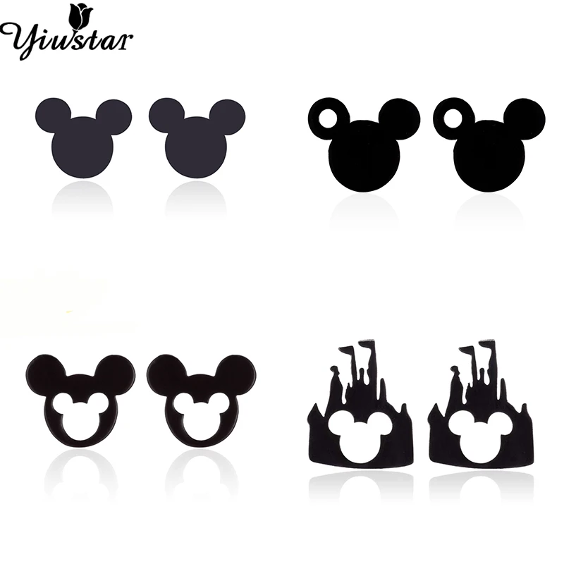 Yiustar Black Mickey Stud Earrings for Women Aniaml Earing Girls Stainless Steel Jewelry Tiny Mouse Head Earings Fashion Kids
Yiustar Black Mickey Stud Earrings for Women Aniaml Earing Girls Stainless Steel Jewelry Tiny Mouse Head Earings Fashion Kids