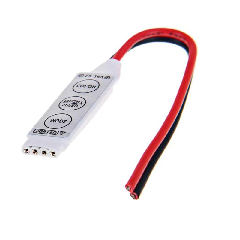 Mini Led RGB Controller DC12V 3 Key Dimmer Switch for 5050 3528 Led Strip Lamps Light
Mini Led RGB Controller DC12V 3 Key Dimmer Switch for 5050 3528 Led Strip Lamps Light