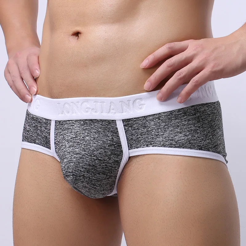 Men Middle Waist Sexy Underwear U Convex Pouch Briefs Breathable Men's Gay Bikini S M L XL |