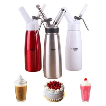 500ML Aluminum Alloy Cream Whipper Coffee Dessert Fresh Cream Butter Dispenser Whipper Foam Maker Generator Spray Gun Tool 1pcs
500ML Aluminum Alloy Cream Whipper Coffee Dessert Fresh Cream Butter Dispenser Whipper Foam Maker Generator Spray Gun Tool 1pcs