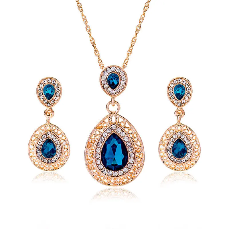 Luxury Fashion Pendants Necklaces Earrings sets Gold rhinestone crystal bridal wedding jewelry sets for women Jewelry
Luxury Fashion Pendants Necklaces Earrings sets Gold rhinestone crystal bridal wedding jewelry sets for women Jewelry