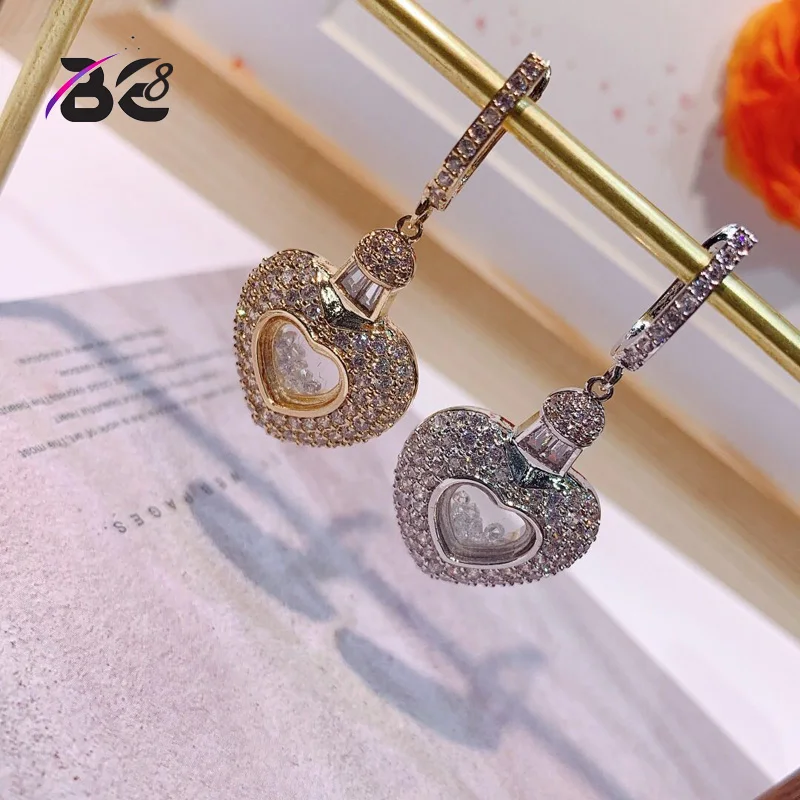 Be8 Hot Sale Fashion Design Micro CZ Pave Love Heart Shape Drop Earring for Women Long Drop Earring Brincos Wedding Jewelry E857
Be8 Hot Sale Fashion Design Micro CZ Pave Love Heart Shape Drop Earring for Women Long Drop Earring Brincos Wedding Jewelry E857