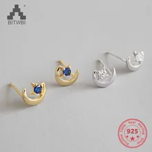 Retro Exquisite Women Cubic Zircon Moon Star Stud Earrings For Women 925 Sterling Silver Earrings Accessories
Retro Exquisite Women Cubic Zircon Moon Star Stud Earrings For Women 925 Sterling Silver Earrings Accessories