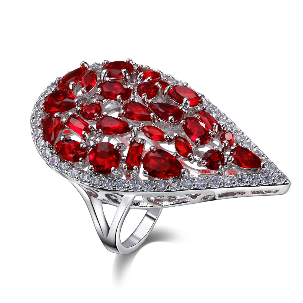 Fashion Rings rhodium plated with cubic zircon heart finger Ring high quality Party rings for women Free shipment
Fashion Rings rhodium plated with cubic zircon heart finger Ring high quality Party rings for women Free shipment