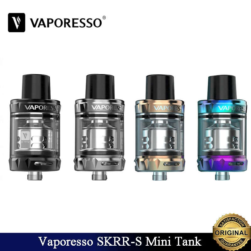 Original Vaporesso SKRR-S Mini Tank Vape 3.5ml Atomizer Fit QF Strip/Meshed Coil&Top Fill System For E-Cigarette Luxe Nano Mod
Original Vaporesso SKRR-S Mini Tank Vape 3.5ml Atomizer Fit QF Strip/Meshed Coil&Top Fill System For E-Cigarette Luxe Nano Mod
