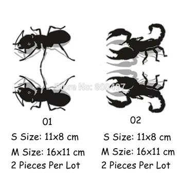 20 x Car styling Creative Vivid Scorpions Ant Car Sticker Decal Car-covers for Tesla Toyota Kia Chevrolet Volkswagen VW Hyundai
20 x Car styling Creative Vivid Scorpions Ant Car Sticker Decal Car-covers for Tesla Toyota Kia Chevrolet Volkswagen VW Hyundai