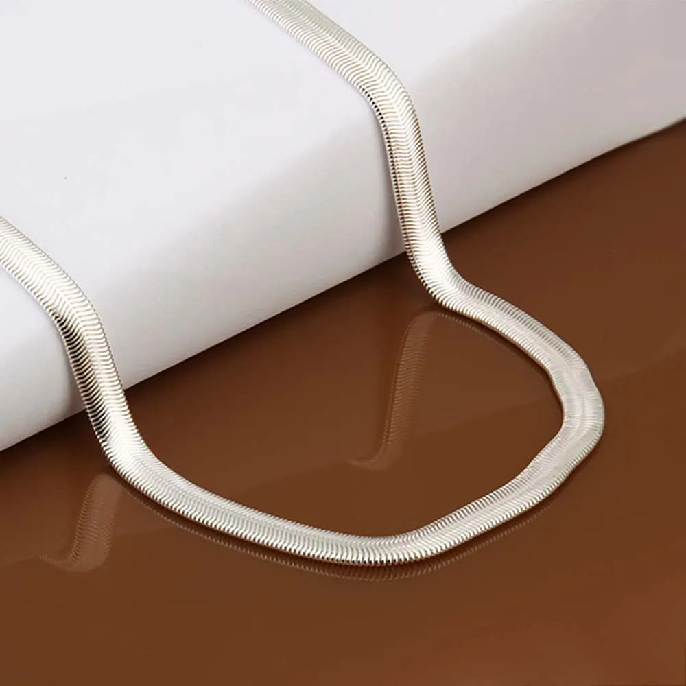 Soft Snake Bone Chain Necklace For Women and Men 6MM 16-30inches Jewelry Silver Plated Smoooth Chain Mens Wholesale Price
Soft Snake Bone Chain Necklace For Women and Men 6MM 16-30inches Jewelry Silver Plated Smoooth Chain Mens Wholesale Price