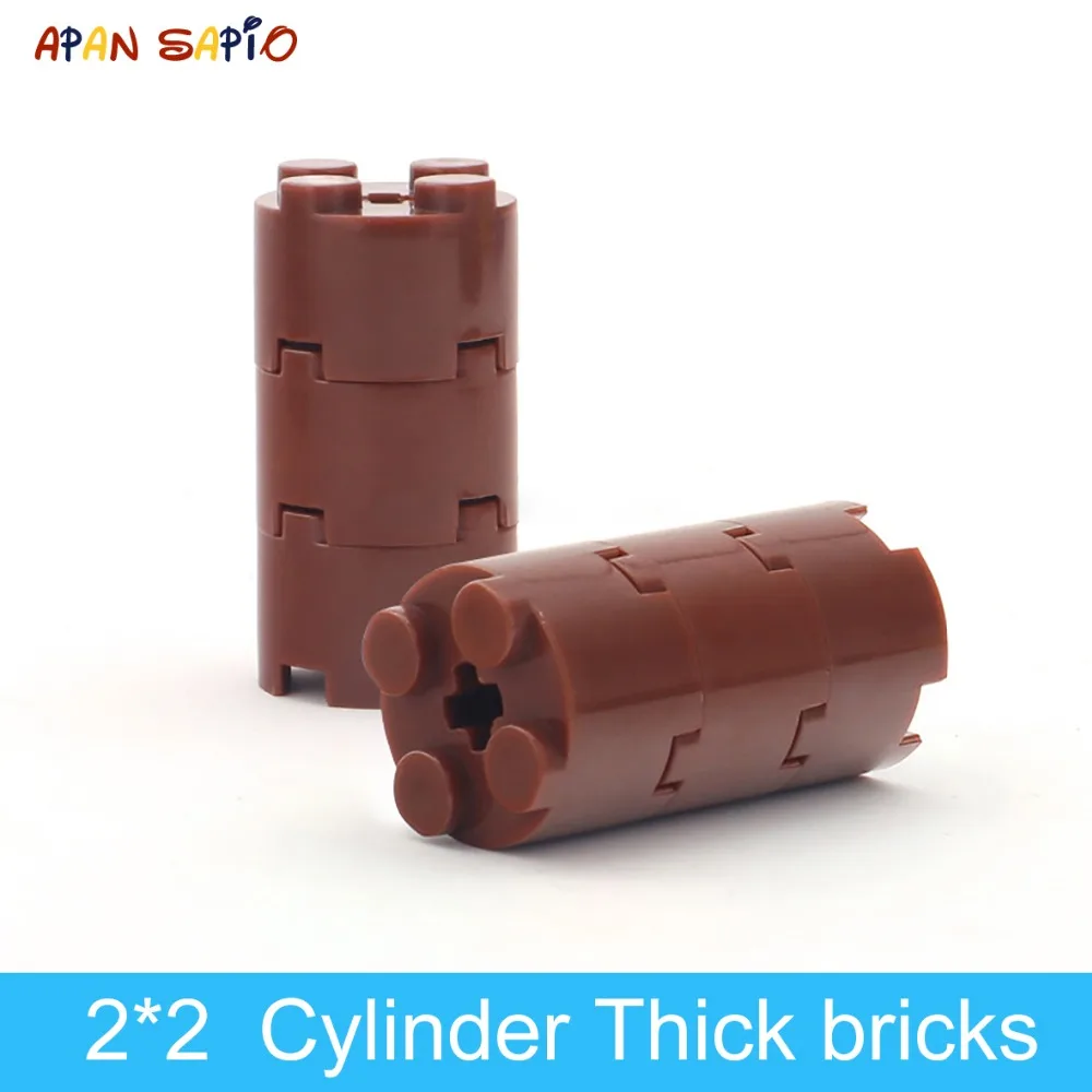 DIY Building Blocks Thick Figures Bricks Cylinder 2x2 Dots 64PCS lot Educational Creative Compatible With Toys for Children
DIY Building Blocks Thick Figures Bricks Cylinder 2x2 Dots 64PCS lot Educational Creative Compatible With Toys for Children