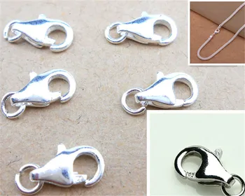 Free Shipping Jewelry Wholesale 20 PCS S925 Silver Lobster Buckle Jewelry Necklace Bracelet Making DIY Accessories
Free Shipping Jewelry Wholesale 20 PCS S925 Silver Lobster Buckle Jewelry Necklace Bracelet Making DIY Accessories