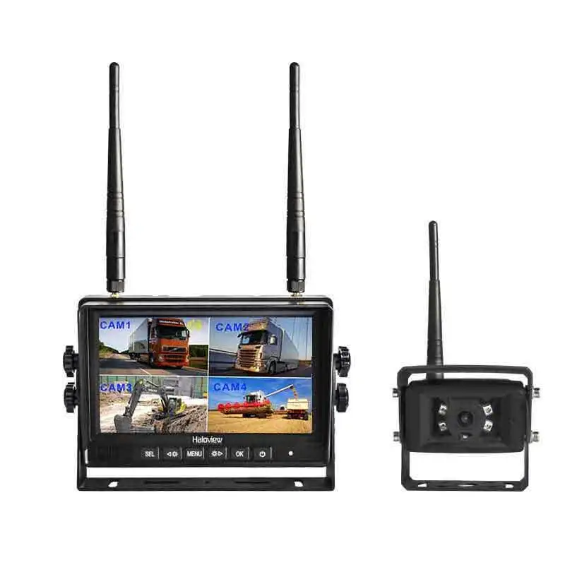 Haloview MC7101 Wireless Backup Camera System Kit 7'' LCD Reversing Monitor and IP69 Waterproof Rear View Camera Built in DVR
Haloview MC7101 Wireless Backup Camera System Kit 7'' LCD Reversing Monitor and IP69 Waterproof Rear View Camera Built in DVR