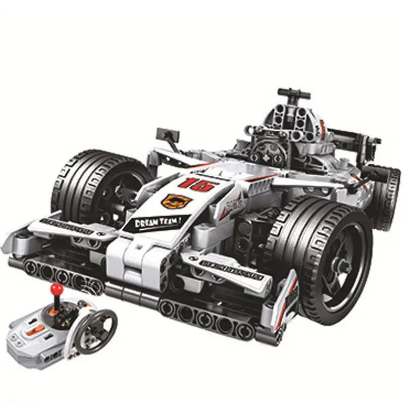F1 Racing Car Remote Control 2.4ghz Technic With Motor Model Kits 729pcs Building Blocks Bricks Creator Toys For Children Gifts
F1 Racing Car Remote Control 2.4ghz Technic With Motor Model Kits 729pcs Building Blocks Bricks Creator Toys For Children Gifts
