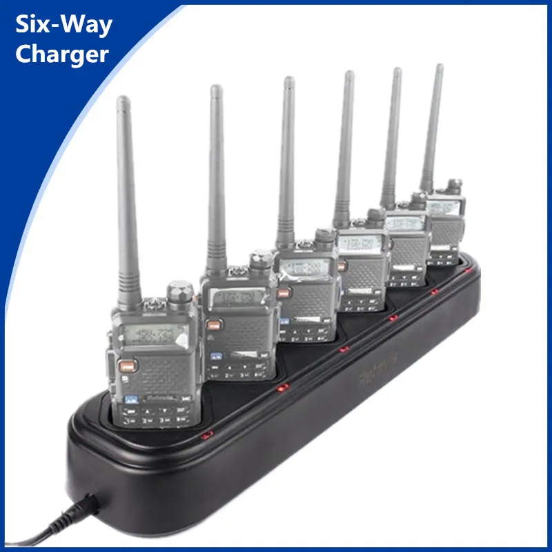 1 Baofeng UV-5R Six Way Charger Universal Rapid Multi Charger Walkie Talkie Charger Accessories for Handheld Radio UV-5RX Plus
1 Baofeng UV-5R Six Way Charger Universal Rapid Multi Charger Walkie Talkie Charger Accessories for Handheld Radio UV-5RX Plus