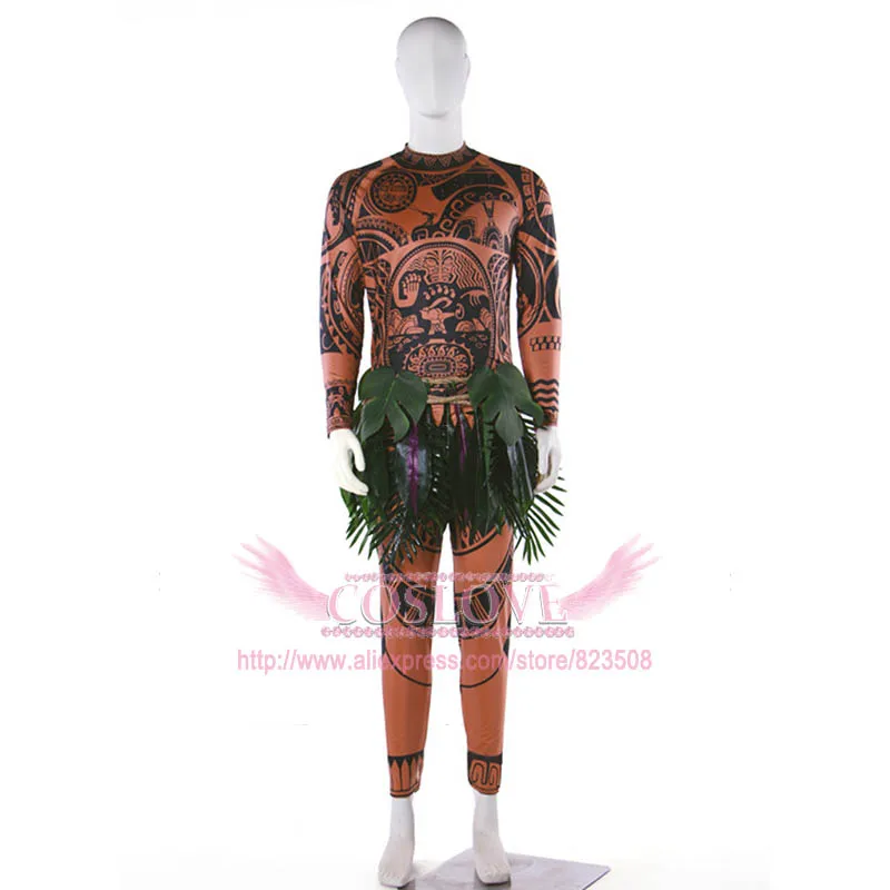 Stock Movie Moana Maui Cosplay Costume Full Sets Fancy Sweatshirt Pants Outfit Suit T Shirt Leaves For Adult Halloween Christmas
Stock Movie Moana Maui Cosplay Costume Full Sets Fancy Sweatshirt Pants Outfit Suit T Shirt Leaves For Adult Halloween Christmas