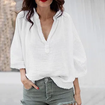 women summer tops Women's Loose Fashion Recreational Pure Collar Short womens shirts blusas de mujer verano 2019
women summer tops Women's Loose Fashion Recreational Pure Collar Short womens shirts blusas de mujer verano 2019