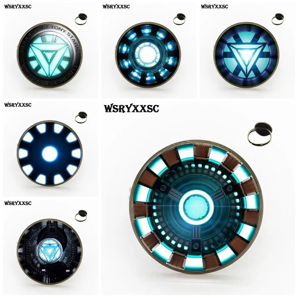 EJ Glaze Iron Man Arc Reactor Luxury Brand Jewelry With Glass Cabochon Bronze/Silver/Golden Rings For Women Girls Handmade
EJ Glaze Iron Man Arc Reactor Luxury Brand Jewelry With Glass Cabochon Bronze/Silver/Golden Rings For Women Girls Handmade