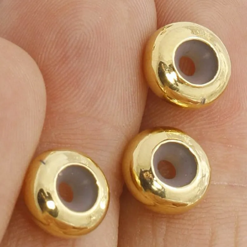 6pc- raw brass 24k Shiny Gold Round Beads Rubber Stopper(Nickel Free and Lead Free) -10x4,7mm FNL137
6pc- raw brass 24k Shiny Gold Round Beads Rubber Stopper(Nickel Free and Lead Free) -10x4,7mm FNL137