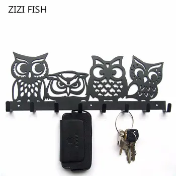 Bathroom Wall hanger Iron art owl Robe Hooks 8 Row Hook Coat Hanger Kitchen storage Towel Hat Clothes Cabinet Door Wall Hooks
Bathroom Wall hanger Iron art owl Robe Hooks 8 Row Hook Coat Hanger Kitchen storage Towel Hat Clothes Cabinet Door Wall Hooks